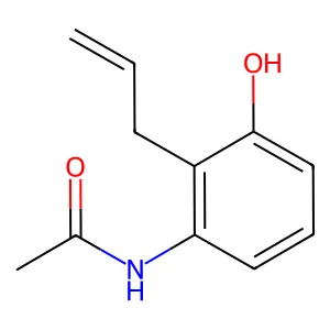 N-(3-Hydroxy-2-(2-propen-1-yl)phenyl)acetamide structure
