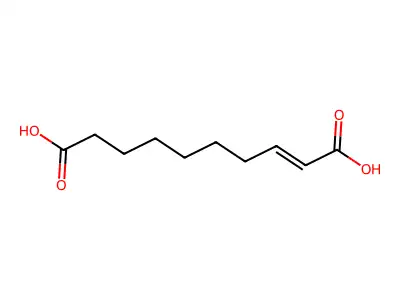 2-癸烯二酸 structure