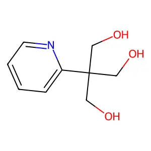 2-(Hydroxymethyl)-2-(pyridin-2-yl)propane-1,3-diol structure