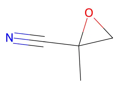 2,3-Epoxy-2-methylpropiononitrile structure