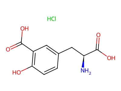 Tyrosine, 3-carboxy-, hydrochloride, DL- structure