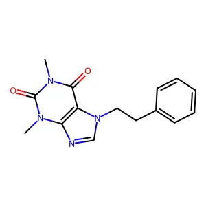 1,3-dimethyl-7-phenethyl-1H-purine-2,6(3H,7H)-dione structure