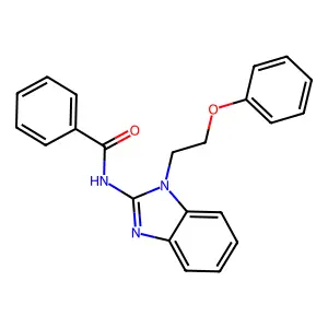 N-[1-(2-phenoxyethyl)benzimidazol-2-yl]benzamide structure