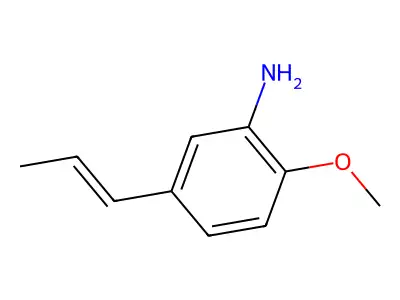 Benzenamine, 2-methoxy-5-(1-propenyl)- structure