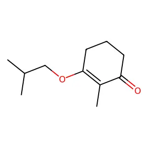 2-Cyclohexen-1-one, 2-methyl-3-(2-methylpropoxy)- structure