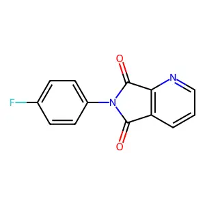 6-(4-fluorophenyl)-5H-pyrrolo[3,4-b]pyridine-5,7(6H)-dione structure