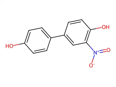4-(4-Hydroxyphenyl)-2-nitrophenol structure