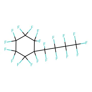 Undecafluoro(nonafluorobutyl)cyclohexane structure