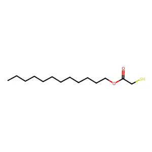 Acetic acid, mercapto-, dodecyl ester structure