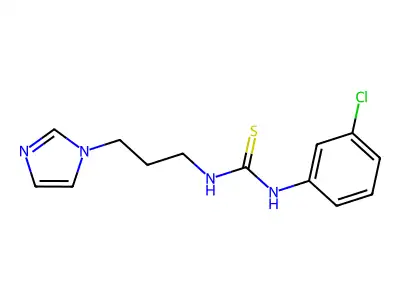 1-(3-Chlorophenyl)-3-(3-imidazol-1-ylpropyl)thiourea structure