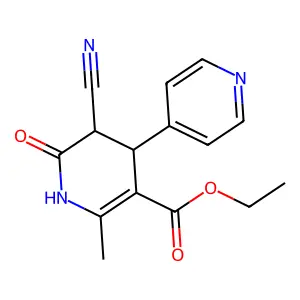 Ethyl 5-cyano-2-methyl-6-oxo-1,4,5,6-tetrahydro-[4,4'-bipyridine]-3-carboxylate structure