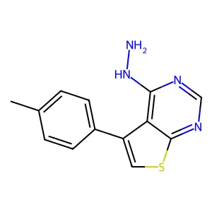4-Hydrazinyl-5-(4-methylphenyl)thieno[2,3-d]pyrimidine structure