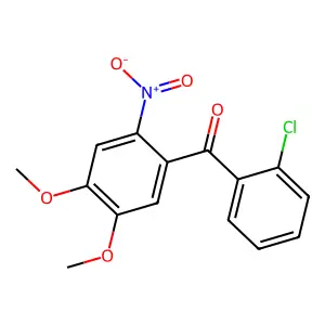 (2-Chlorophenyl)(4,5-dimethoxy-2-nitrophenyl)methanone structure