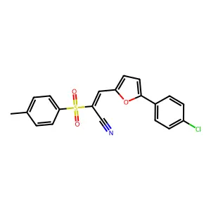 3-(5-(4-Chlorophenyl)-2-furyl)-2-((4-methylphenyl)sulfonyl)acrylonitrile structure