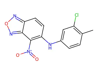 5-(3-Chloro-4-methylanilino)-4-nitro-2,1,3-benzoxadiazole structure