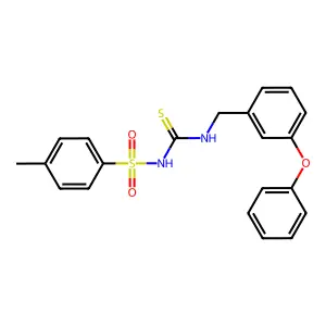 1-(4-Methylphenyl)sulfonyl-3-[(3-phenoxyphenyl)methyl]thiourea structure