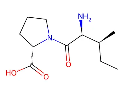 1-(2-Amino-3-methylpentanoyl)pyrrolidine-2-carboxylic acid structure
