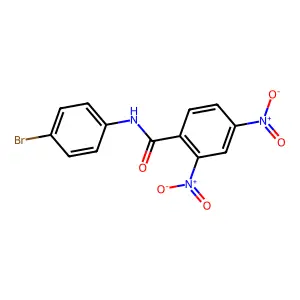 N-(4-bromophenyl)-2,4-dinitrobenzamide structure