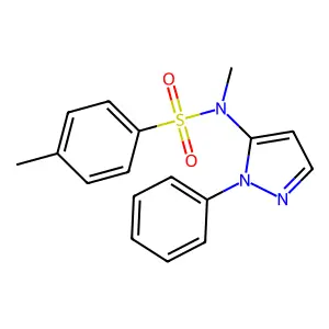 N,4-Dimethyl-N-(1-phenyl-1H-pyrazol-5-yl)benzenesulfonamide structure