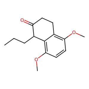 5,8-dimethoxy-1-propyl-3,4-dihydronaphthalen-2(1H)-one structure