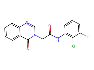 N-(2,3-dichlorophenyl)-2-(4-oxoquinazolin-3(4H)-yl)acetamide structure