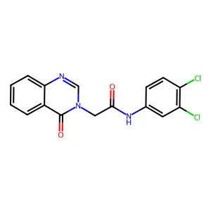 N-(3,4-dichlorophenyl)-2-(4-oxoquinazolin-3(4H)-yl)acetamide structure