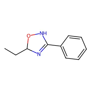 5-Ethyl-3-phenyl-2,5-dihydro-1,2,4-oxadiazole structure