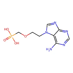 7-[2-(Phosphonomethoxy)ethyl]adenine structure