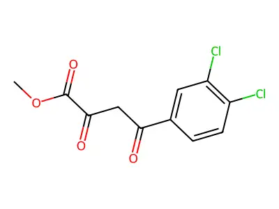 Methyl 4-(3,4-dichlorophenyl)-2,4-dioxobutanoate structure