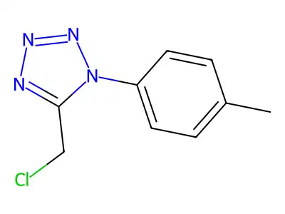 5-(chloromethyl)-1-(4-methylphenyl)-1H-1,2,3,4-tetrazole structure