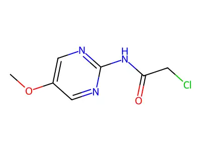 2-chloro-N-(5-methoxypyrimidin-2-yl)acetamide structure