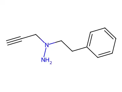 1-(2-Phenylethyl)-1-prop-2-ynylhydrazine structure