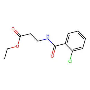 Ethyl 3-(2-chlorobenzamido)propanoate structure