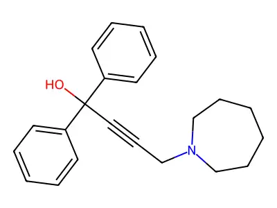 4-(Azepan-1-yl)-1,1-diphenylbut-2-yn-1-ol structure