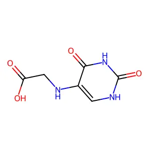 2-((2,4-Dioxo-1,2,3,4-tetrahydropyrimidin-5-yl)amino)acetic acid structure