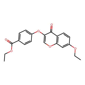 ethyl 4-[(7-ethoxy-4-oxo-4H-chromen-3-yl)oxy]benzoate structure