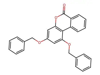 1,3-bis(benzyloxy)-6H-benzo[c]chromen-6-one structure