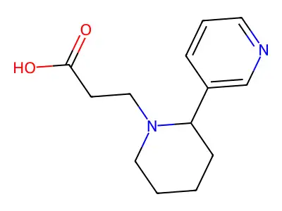 3-(2-(Pyridin-3-yl)piperidin-1-yl)propanoic acid structure