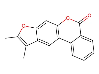 9,10-Dimethyl-[1]benzofuro[6,5-c]isochromen-5-one structure