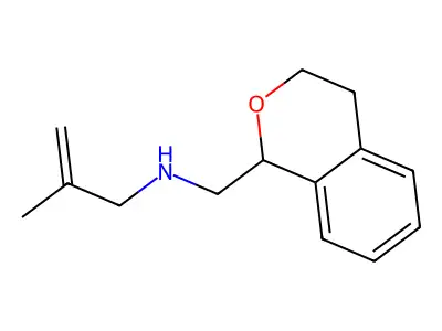 N-(3,4-dihydro-1H-isochromen-1-ylmethyl)-2-methylprop-2-en-1-amine structure