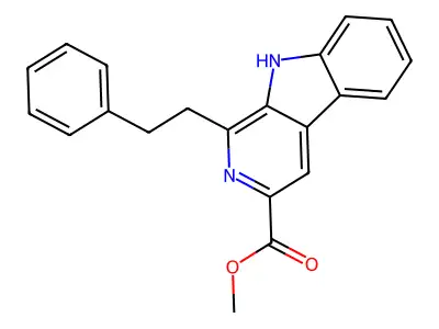 methyl 1-phenethyl-9H-pyrido[3,4-b]indole-3-carboxylate structure