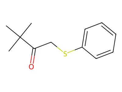 3,3-Dimethyl-1-(phenylsulfanyl)butan-2-one structure