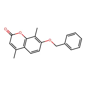 7-(benzyloxy)-4,8-dimethyl-2H-chromen-2-one structure