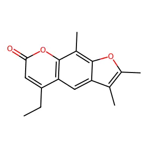 5-ethyl-2,3,9-trimethyl-7H-furo[3,2-g]chromen-7-one structure