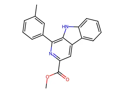 methyl 1-(3-methylphenyl)-9H-pyrido[3,4-b]indole-3-carboxylate structure
