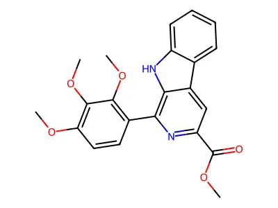 methyl 1-(2,3,4-trimethoxyphenyl)-9H-pyrido[3,4-b]indole-3-carboxylate structure