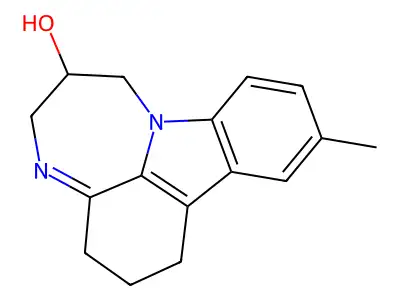 11-Methyl-1,2,3,5,6,7-hexahydro[1,4]diazepino[3,2,1-jk]carbazol-6-ol structure