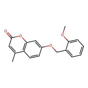 7-[(2-methoxybenzyl)oxy]-4-methyl-2H-chromen-2-one structure