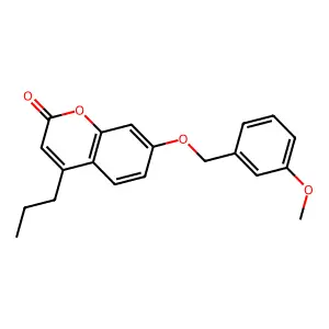 7-[(3-methoxybenzyl)oxy]-4-propyl-2H-chromen-2-one structure