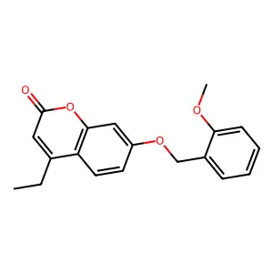 4-ethyl-7-[(2-methoxybenzyl)oxy]-2H-chromen-2-one structure